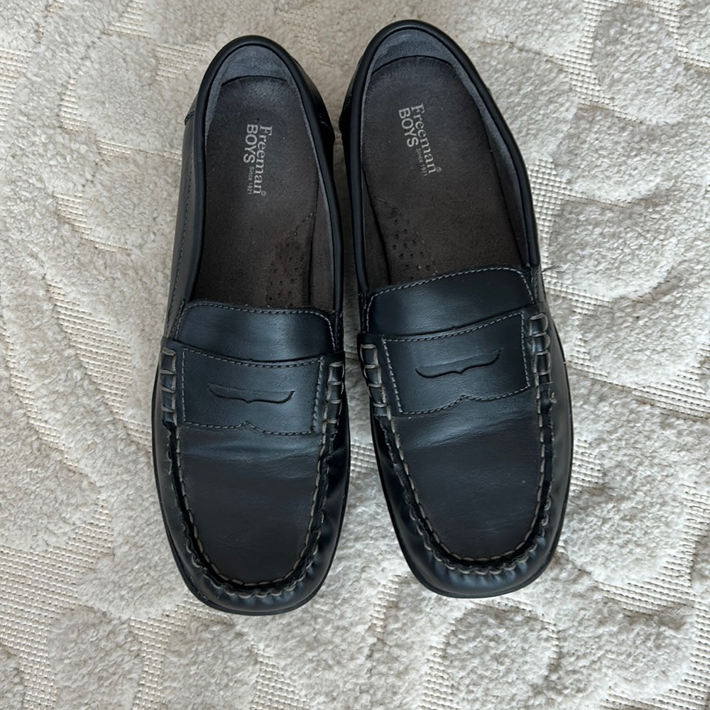 Buy any 4 items for $5 each Boys, Freeman penny loafers size 6 1/2 medium